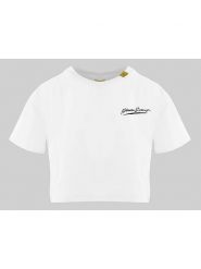 Plein Sport Koszulka w kolorze białym rozmiar: L. Białe t-shirty sportowe Plein Sport, l, bez wzorów, z bawełny, bez ramiączek. Za 203.93 zł.