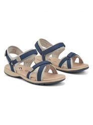 Freyling Sandały w kolorze granatowo-szarym rozmiar: 36. Niebieskie sandały Freyling, bez wzorów, klasyczne, z otwartym noskiem, bez obcasa, bez zapięcia. Za 62.03 zł.