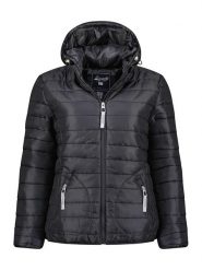 Geographical Norway Kurtka pikowana "Cherrine" w kolorze czarnym rozmiar: XL. Czarne kurtki Geographical Norway, xl, z aplikacjami, bez kaptura. Za 138.87 zł.