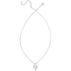Łańcuszek z kryształami Swarovskiego® bonprix srebrny kolor rodowany. Szare łańcuszki bonprix. Za 79.99 zł.