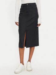 United Colors Of Benetton Spódnica jeansowa 4SQPD003W Czarny Regular Fit. Czarne spódnice United Colors Of Benetton, bez wzorów, z bawełny. Za 149.99 zł.