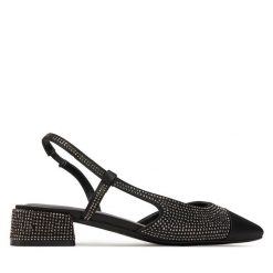 Sandały Call It Spring. Czarne sandały Call it Spring, bez wzorów, bez obcasa, na słupku, bez zapięcia. Za 159.99 zł.