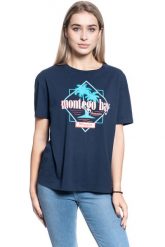 DAMSKI T-SHIRT WRANGLER BOYFRIEND TEE NAVY W7Q2GH114 112132080. Niebieskie t-shirty Wrangler, xs, bez wzorów, bez kołnierzyka, bez ramiączek. Za 69.99 zł.