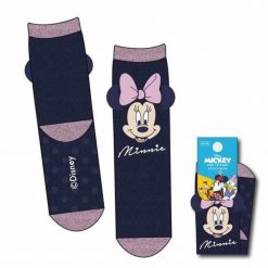 Skarpety Minnie Mouse 36-41. Niebieskie skarpetki Disney, bez wzorów. Za 64.25 zł.