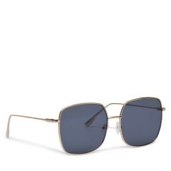 Okulary przeciwsłoneczne Pieces. Żółte okulary przeciwsłoneczne Pieces, bez wzorów, złote. Za 39.99 zł.