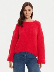 American Vintage Sweter ZOL18AH24 Czerwony Loose Fit. Czerwone swetry American Vintage, l, bez wzorów, z syntetyku, vintage, bez ramiączek. Za 679.99 zł.
