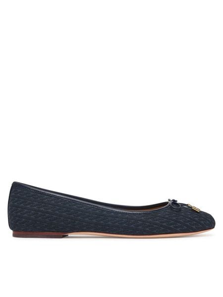 LAUREN RALPH LAUREN Baleriny 802P18430002 Granatowy. Niebieskie baleriny Lauren Ralph Lauren, bez wzorów, z materiału, bez obcasa, bez zapięcia. Za 729.99 zł.