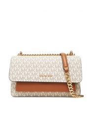 MICHAEL Michael Kors Torebka Claire 30R5GC7L3B Écru. Kopertówki MICHAEL Michael Kors, bez wzorów, ze skóry, wizytowe, bez dodatków. Za 889.99 zł.