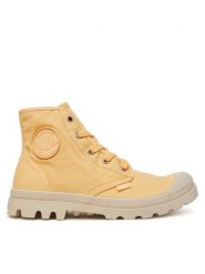 Palladium Trapery Pampa Hi 92352-721-M Żółty. Żółte traperki Palladium, bez wzorów, z materiału, bez obcasa, bez zapięcia. Za 299.99 zł.