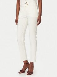 Rinascimento Spodnie materiałowe CFC0128638003 Biały Slim Fit. Białe spodnie materiałowe Rinascimento, bez wzorów, z materiału. Za 399.99 zł.