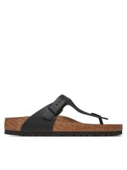 Birkenstock Japonki Arizona 1029231 Czarny. Czarne japonki Birkenstock, bez wzorów, ze skóry. Za 379.99 zł.
