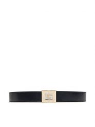 Guess Pasek Damski BW9158 P4335 Czarny. Czarne paski Guess, z aplikacjami, ze skóry. Za 219.99 zł.