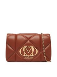 LOVE MOSCHINO Torebka JC4043PP0PLC0208 Brązowy jasny. Brązowe kopertówki Love Moschino, bez wzorów, ze skóry, wizytowe, bez dodatków. Za 789.99 zł.