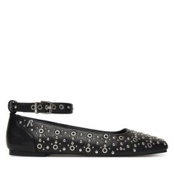 Baleriny REPLAY. Czarne baleriny Replay, bez wzorów, bez obcasa, bez zapięcia. Za 469.99 zł.