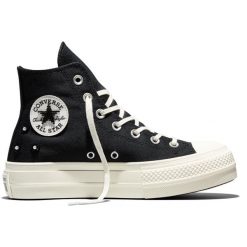 Buty sportowe Converse Chuck Taylor All Star Lift. Czarne buty treningowe Converse, bez wzorów, bez zapięcia. Za 490.00 zł.