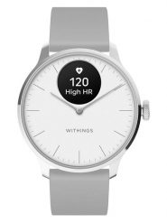 WITHINGS Smartwatch "ScanWatch Light" w kolorze srebrno-szarym rozmiar: onesize. Szare, analogowe zegarki Withings, ze stali. Za 826.99 zł.