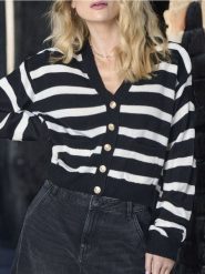 Sweter - wielobarwny. Żółte swetry Sinsay, l, bez wzorów, bez ramiączek. Za 35.99 zł.
