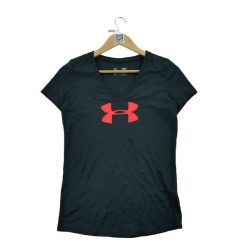 Second life - T-shirt damski do ćwiczeń Under Armour - Jak nowy. Czarne t-shirty sportowe Under Armour, l, bez wzorów, z tkaniny, bez ramiączek, na fitness i siłownię. Za 63.86 zł.