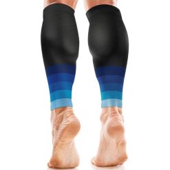 Rękawy uciskowe na łydki na ból piszczeli (para, L-XL). Czarne skarpetki sportowe AZENGEAR, bez wzorów, do biegania. Za 64.99 zł.