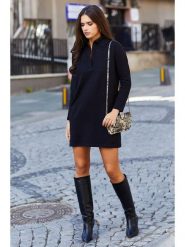 Milan Kiss Sukienka w kolorze czarnym rozmiar: XL. Czarne sukienki Milan Kiss, na co dzień, xl, bez wzorów, bez kołnierzyka, bez ramiączek, maxi, proste. Za 122.67 zł.