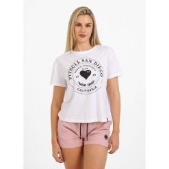 Koszulka bawełniana sportowa t-shirt dla dorosłych Heartie. Białe t-shirty sportowe PITBULL, s, bez wzorów, z bawełny, bez ramiączek. Za 65.99 zł.