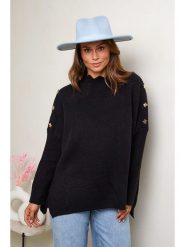Soft Cashmere Sweter w kolorze czarnym rozmiar: 38/40. Czarne swetry Soft Cashmere, bez wzorów, klasyczne, bez ramiączek. Za 120.93 zł.