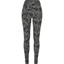Legginsy Damskie Soft Paisley. Czarne legginsy Urban Classics, bez wzorów, sportowe. Za 75.99 zł.