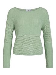 Vila Sweter "Efine" w kolorze jasnozielonym rozmiar: XS. Zielone swetry Vila, xs, bez wzorów, bez ramiączek. Za 74.99 zł.