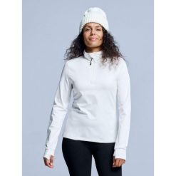 Bluza narciarska - Damskie - Arctic 2.0 - Off White. Białe bluzy bez kaptura POEDERBAAS, na zimę, m, bez wzorów, z elastanu, bez kaptura, narciarskie. W wyprzedaży za 177.72 zł.