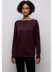 Street One Sweter w kolorze fioletowym rozmiar: 40. Różowe swetry Street One, bez wzorów, z bawełny, street, bez ramiączek. Za 113.10 zł.