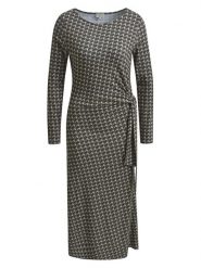 Milano Italy Sukienka w kolorze antracytowym rozmiar: L. Czarne sukienki Milano Italy, l, bez wzorów, bez kołnierzyka, bez ramiączek, midi. Za 217.99 zł.