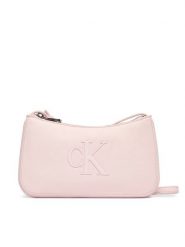 Calvin Klein Torebka Bold Ck Mini Bag LV04F1125G Różowy. Czerwone listonoszki Calvin Klein, bez wzorów, ze skóry, bez dodatków. Za 289.99 zł.