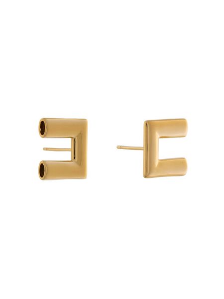 Elisabetta Franchi Kolczyki OR-60A-57E2-V130 Złoty. Żółte kolczyki Elisabetta Franchi, metalowe. Za 569.99 zł.
