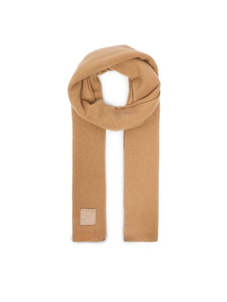 Calvin Klein Szalik Emblem LV04D8014G Beżowy. Brązowe szaliki i kominy Calvin Klein, bez wzorów, z kaszmiru. Za 599.99 zł.