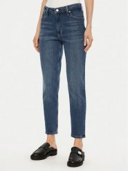 Calvin Klein Jeans Jeansy J20J224514 Niebieski Mom Fit. Niebieskie jeansy Calvin Klein Jeans, bez wzorów, z bawełny. Za 279.99 zł.
