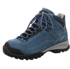 Buty turystyczne damskie Meindl Salo Lady Mid z membraną Gore -Tex. Niebieskie trekkingi MEINDL, bez wzorów, z gore-texu, bez zapięcia, outdoorowe, gore-tex. Za 1,199.90 zł.