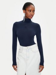 Pinko Golf Abdaly 102067 A24I Granatowy Regular Fit. Niebieskie swetry Pinko, l, bez wzorów, z wiskozy, bez ramiączek. Za 389.99 zł.