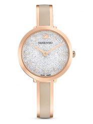 Swarovski Zegarek kwarcowy w kolorze różowozłoto-szarym rozmiar: onesize. Szare, analogowe zegarki Swarovski, ze stali. Za 630.99 zł.