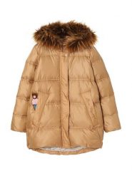 TATUUM Kurtka zimowa "Gota" w kolorze jasnobrązowym rozmiar: 34. Brązowe kurtki Tatuum, na zimę, z aplikacjami, z puchu, bez kaptura. Za 350.56 zł.