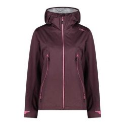 Kurtka przeciwdeszczowa damska z kapturem CMP. Czerwone kurtki przeciwdeszczowe CMP, xl, bez wzorów, z kapturem, trekkingowe. Za 508.50 zł.