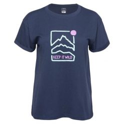 T-shirt Damski Z Krótkim Rękawem Selma. Niebieskie t-shirty ELBRUS, bez wzorów, sportowe, bez kołnierzyka, bez ramiączek. Za 87.99 zł.