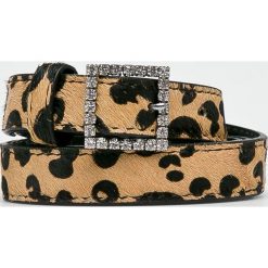 Scotch & Soda - Pasek skórzany. Brązowe paski Scotch & Soda, w paski, z materiału. W wyprzedaży za 139.90 zł.
