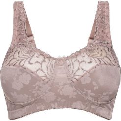 Biustonosz odciążający, bez fiszbinów bonprix jasny brunatny. Brązowe biustonosze marki bonprix, z żakardem. Za 69.99 zł.