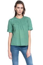 DAMSKA BLUZKA MUSTANG ELSA CROCHET BLOUSE 1009478 6318. Bluzki Mustang, s, bez wzorów, bez kołnierzyka, bez ramiączek. W wyprzedaży za 39.99 zł.