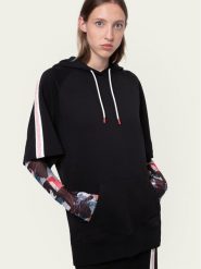 Hugo Bluza Denty 50431938 Czarny Regular Fit. Czarne bluzy Hugo, s, bez wzorów, z bawełny, bez ramiączek, bez kaptura. Za 689.99 zł.