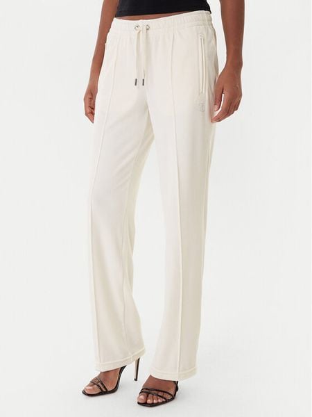 Juicy Couture Spodnie dresowe Tina JCWBJ225307 Beżowy Regular Fit. Brązowe spodnie dresowe Juicy Couture, bez wzorów, z dresówki. Za 399.99 zł.