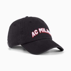 Czapka z daszkiem unisex Puma ACM CULTURE czarna 02706001. Czarne czapki z daszkiem Puma, z aplikacjami, z bawełny. Za 81.26 zł.