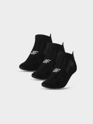 4F Skarpetki treningowe przed kostkę (3-pack) damskie - czarne 35-38. Czarne skarpetki 4f, bez wzorów, z elastanu. Za 44.99 zł.