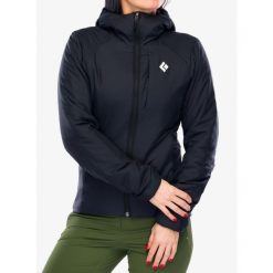 Kurtka ocieplana damska Black Diamond First Light Stretch Hoody. Czarne kurtki Black Diamond, bez wzorów, sportowe, bez kaptura. Za 824.19 zł.