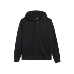 Damska bluza z kapturem zapinana na zamek 4F F1763. Czarne bluzy z kapturem 4f, s, bez wzorów, z bawełny, z kapturem, trekkingowe. Za 128.00 zł.